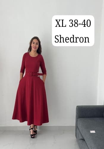 Vestido  largo color Shedron  talla Extragrande  estilo Circular