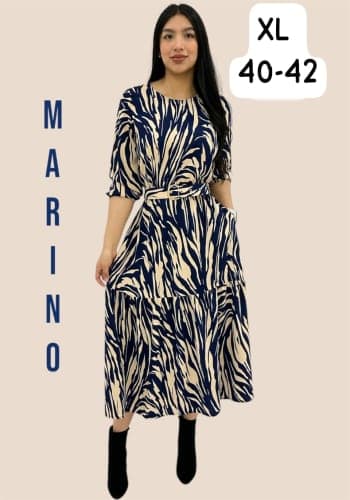 Vestido  largo color Marino talla Extragrande  estilo Campesino
