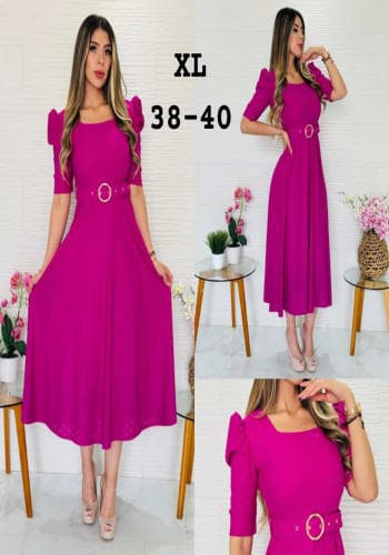 Vestido  largo color Magenta talla Extragrande  estilo Circular